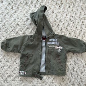 Olive Green 3-6 Months lightweight Jacket - Unisex